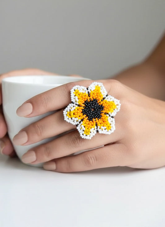 Sun-Kissed Flower Ring