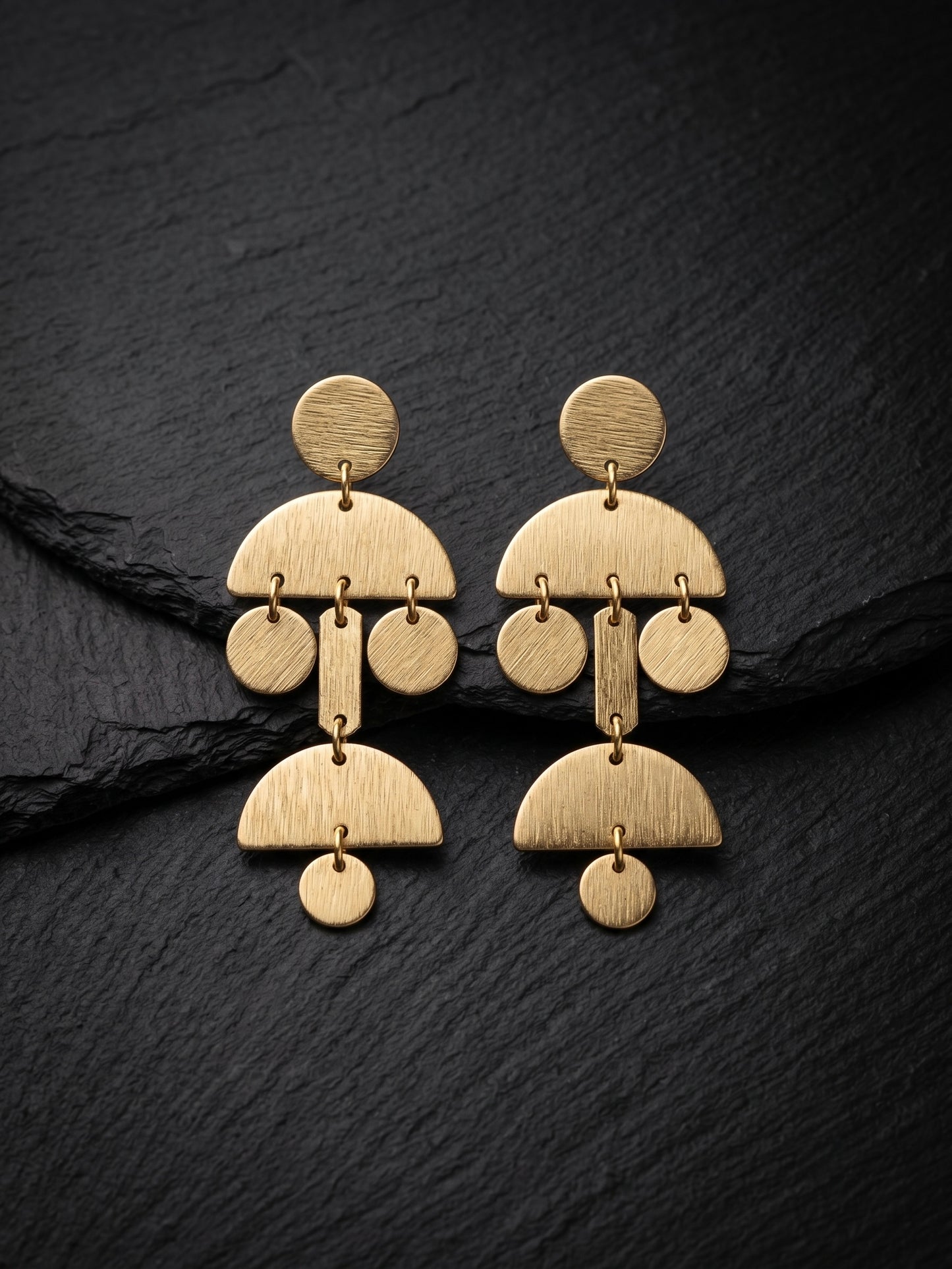 Cosmos Handmade Brass Earrings