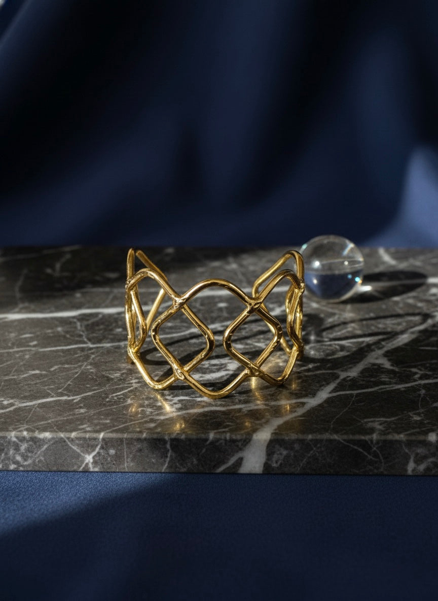 Ziva Brass Cuff Bracelet