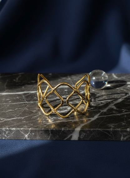 Ziva Brass Cuff Bracelet