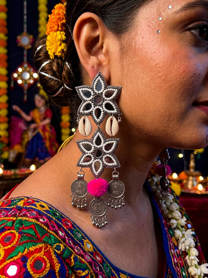 Naaz Mirror Handmade Beaded Earrings
