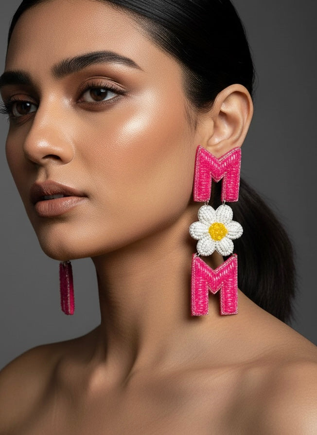 MOM Blossom Handmade Beaded Earrings