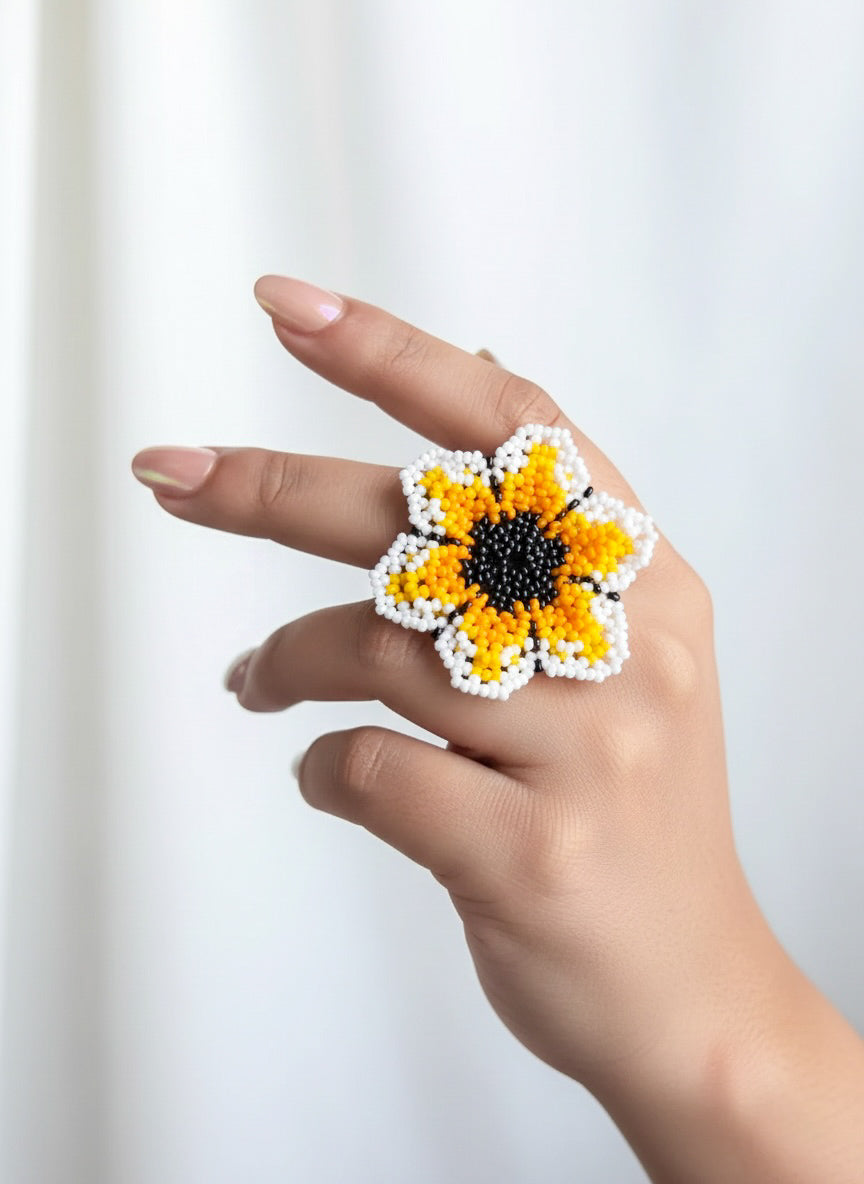 Sun-Kissed Flower Ring