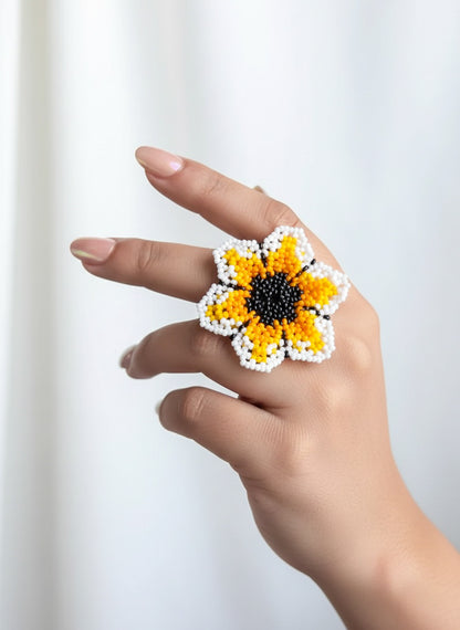 Sun-Kissed Flower Ring