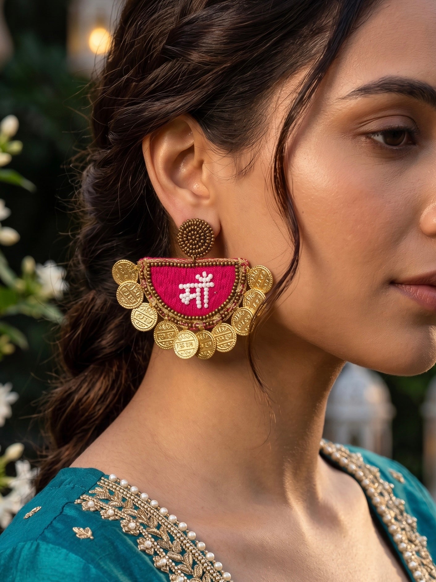 Maa Handmade Beaded Earrings
