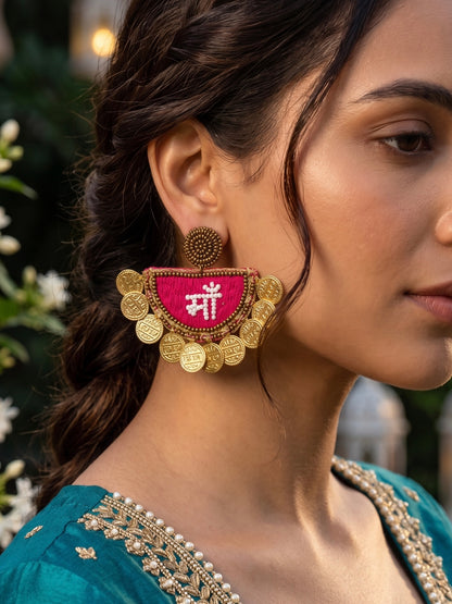 Maa Handmade Beaded Earrings