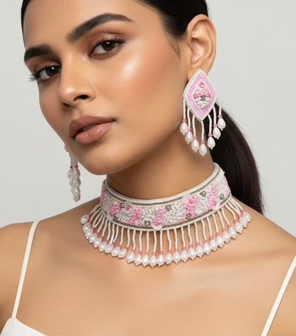 Peony Pink Choker Set
