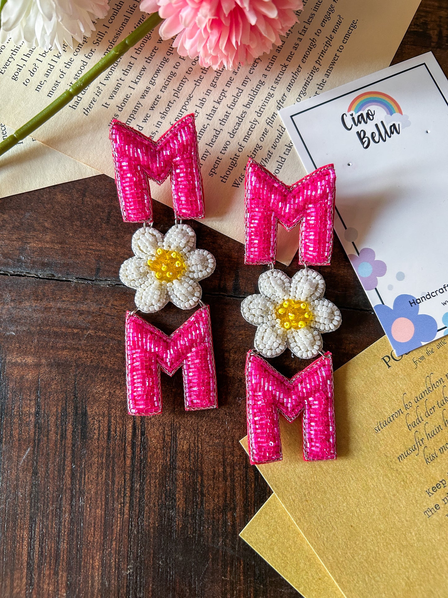 MOM Blossom Handmade Beaded Earrings