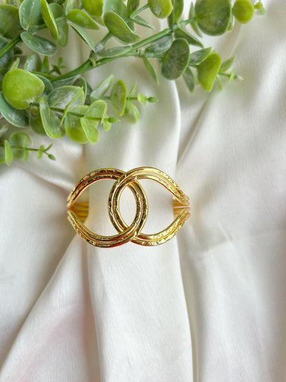 Knotty Brass Cuff Bracelet