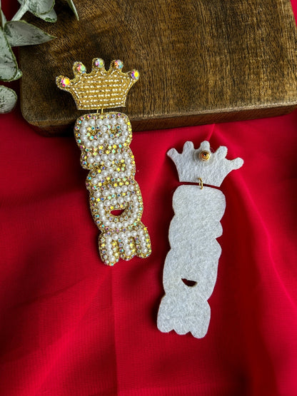 Bride Handmade Beaded Earrings