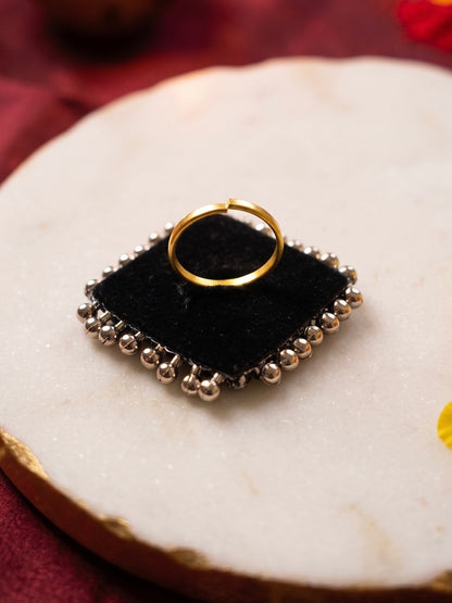 Ranjhana Mirror Handmade Beaded Ring