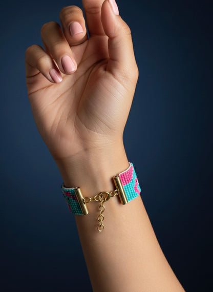 Flamingo Handmade Beaded Bracelet