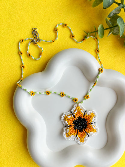 Sun-Kissed Flower Necklace