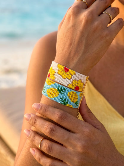 Summer Escape Stack Handmade Beaded Bracelet