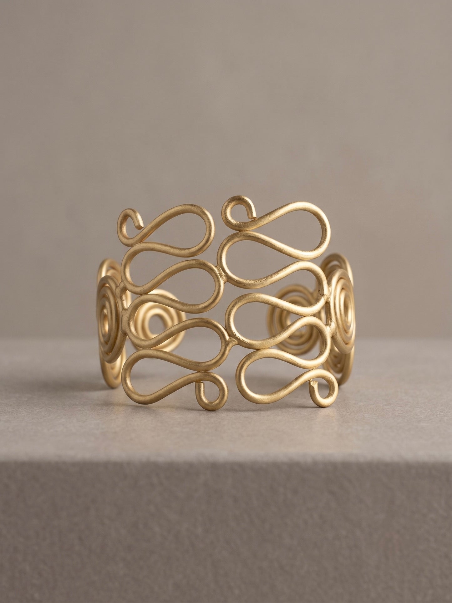 Kira Harmony Brass Cuff Bracelet