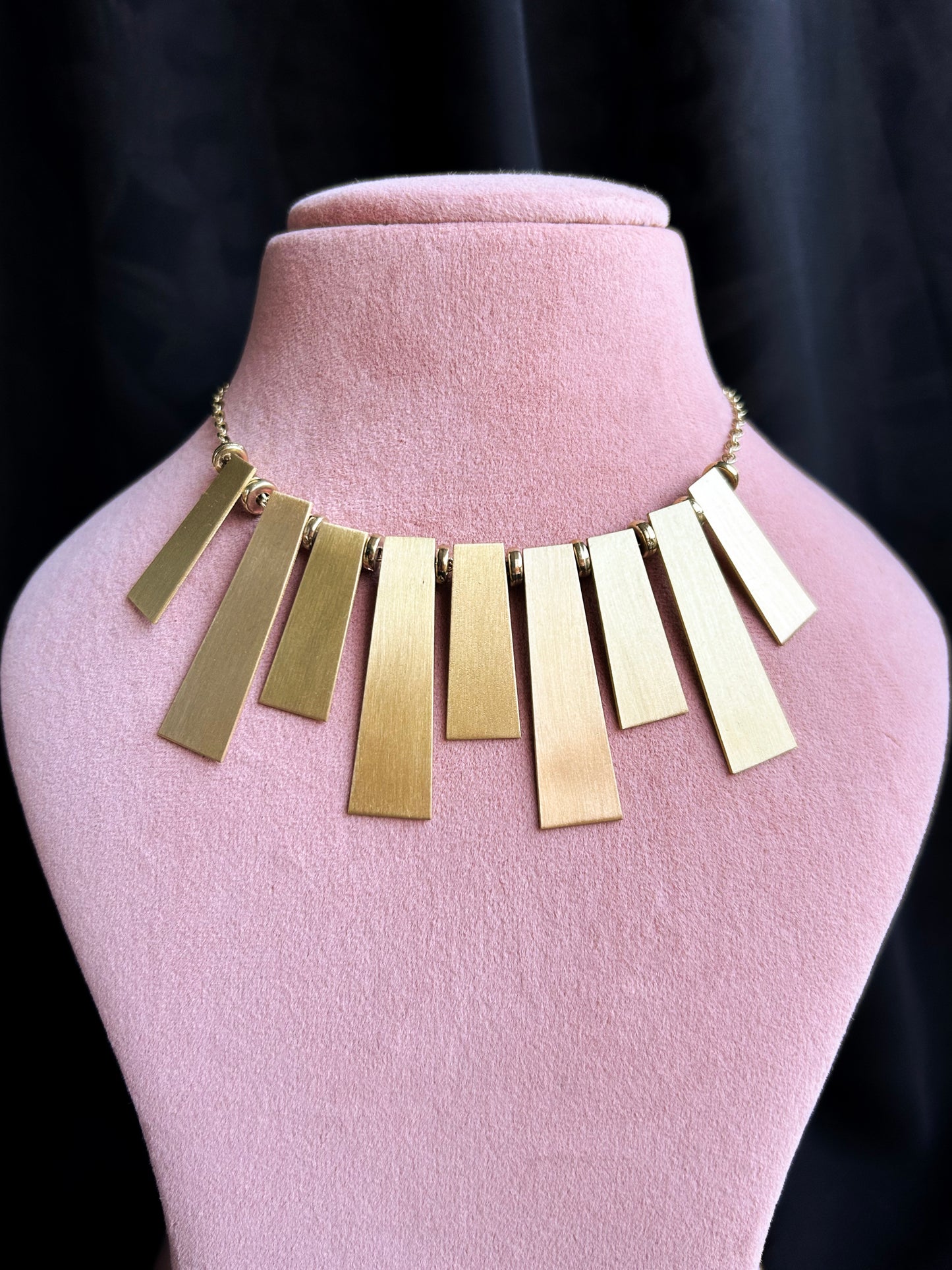 Siena Statement Brass Necklace