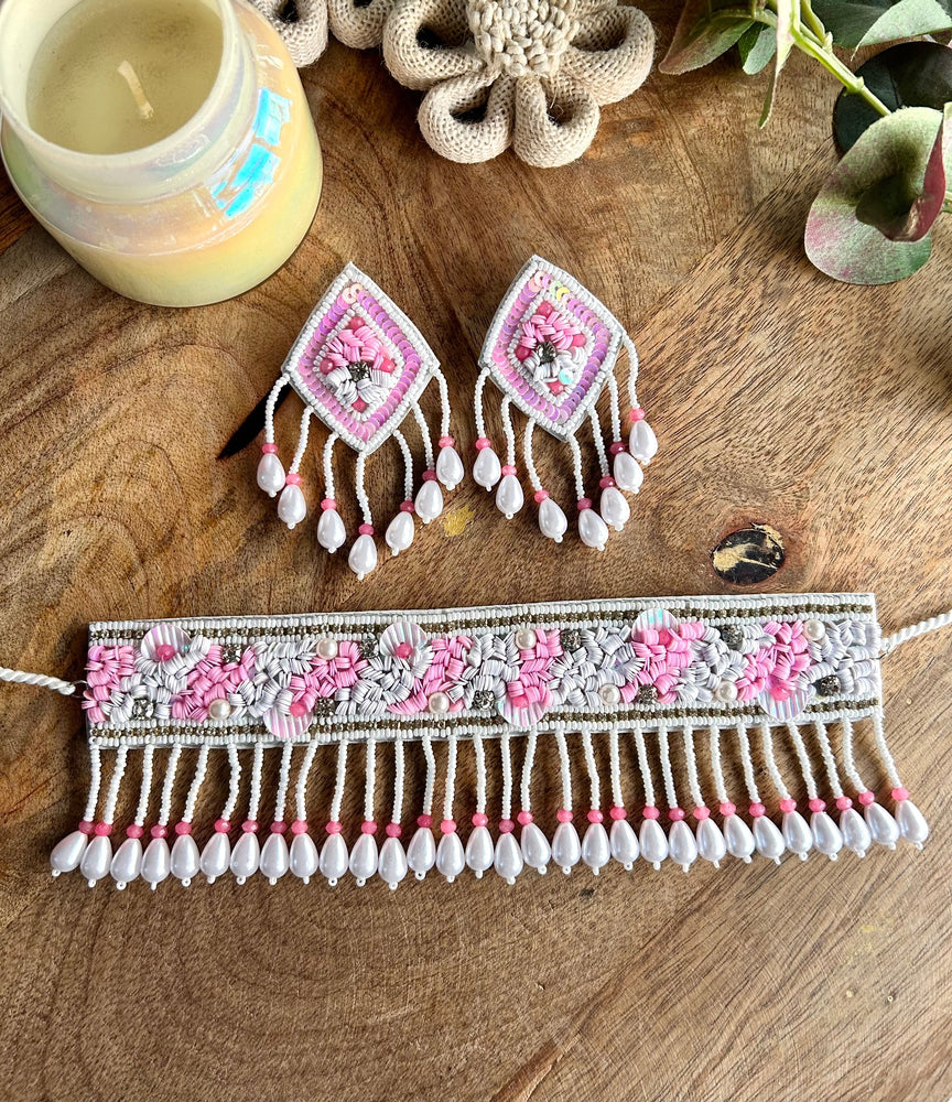 Peony Pink Choker Set