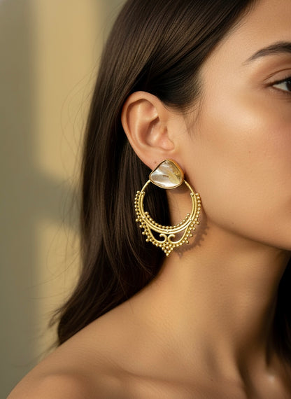 Ella Grace Brass Earrings