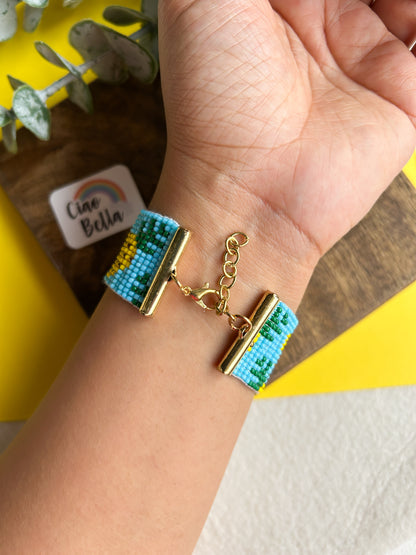 Pineapple Handmade Beaded Bracelet