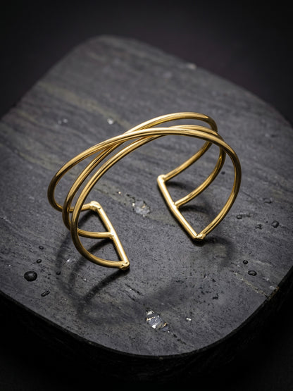 Boho Breeze Handmade Brass Cuff Bracelet