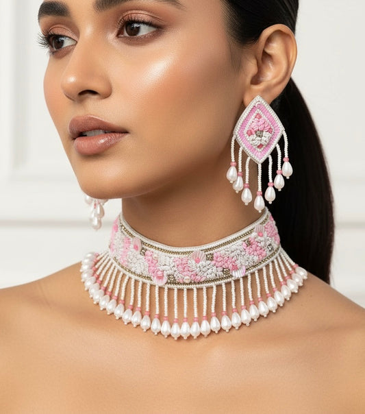 Peony Pink Choker Set