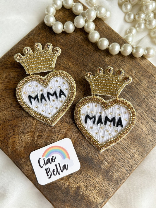 Queen MAMA Handmade Beaded Earrings