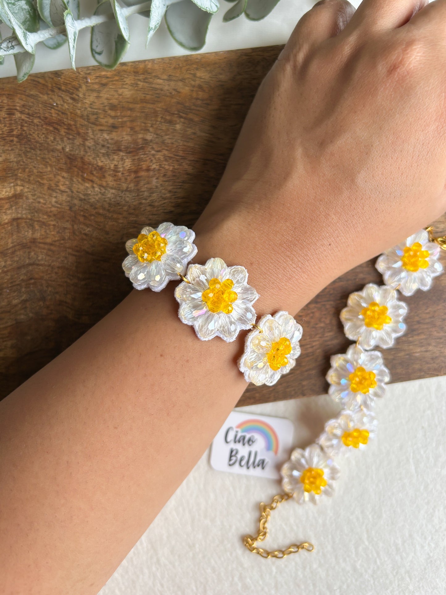 Daisy Dream Handmade Beaded Bracelet