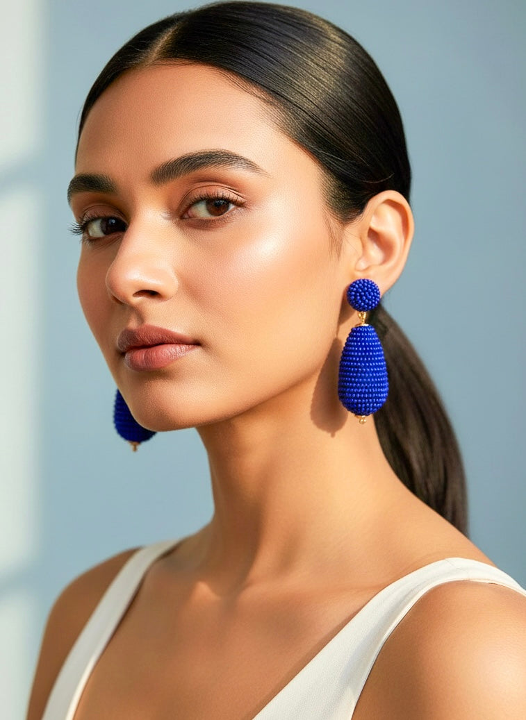 Sapphire Drop Earrings