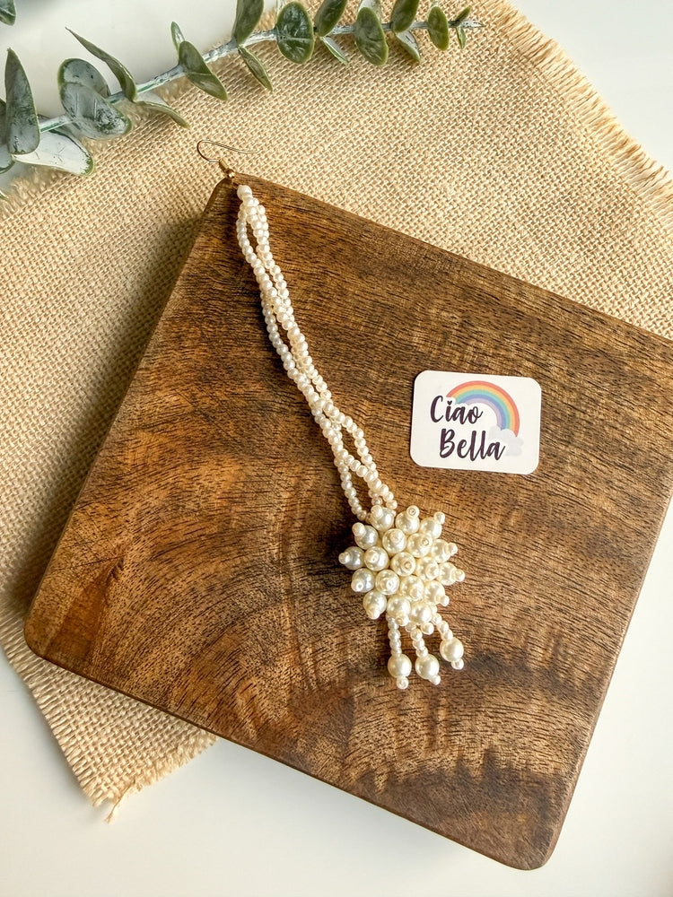 Gul Pearl Handmade Beaded Maangtika