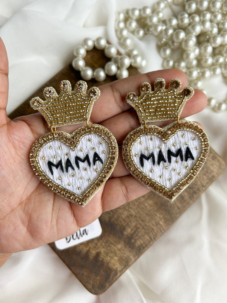 Queen MAMA Handmade Beaded Earrings