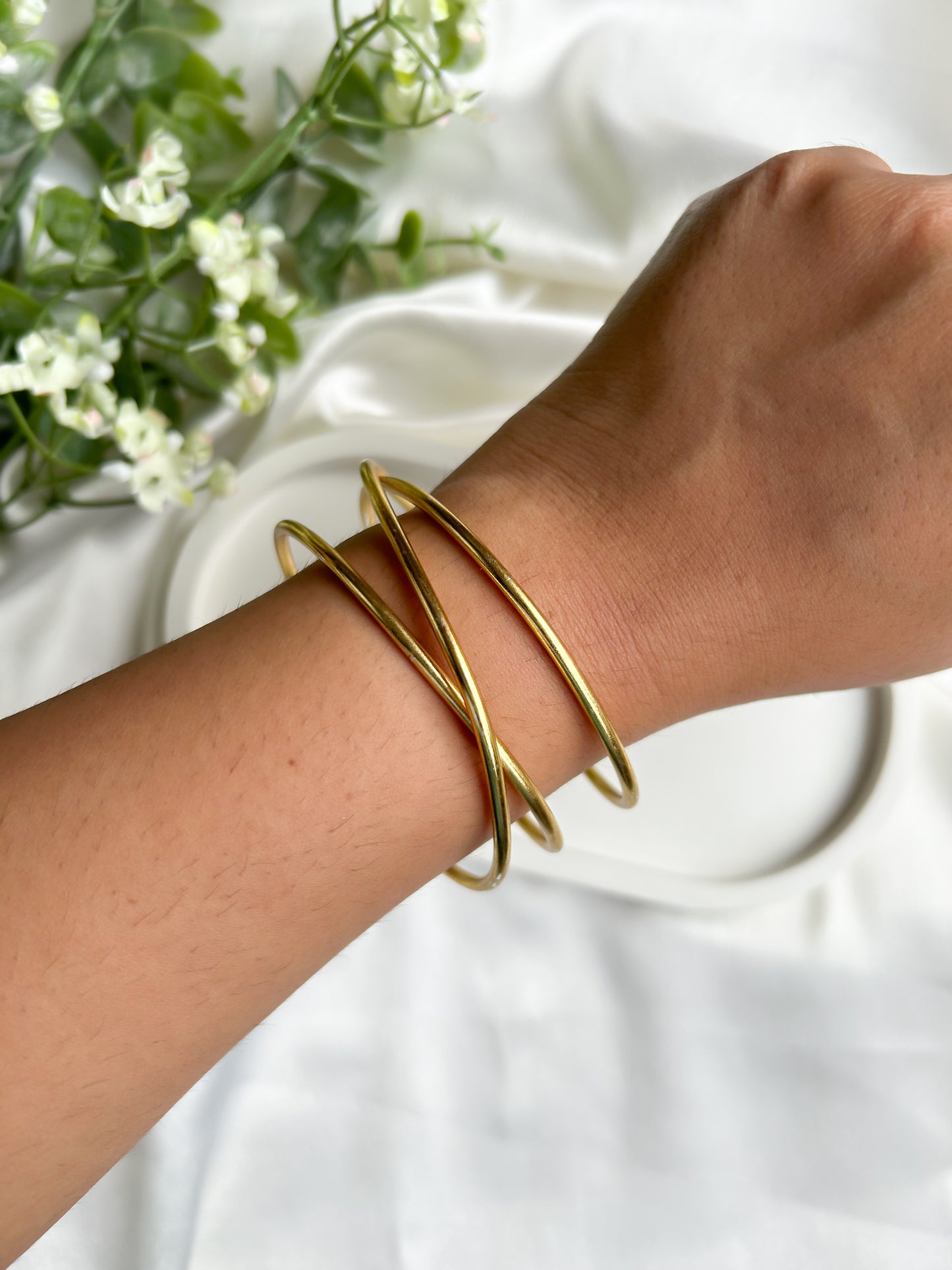 Boho Breeze Brass Cuff Bracelet