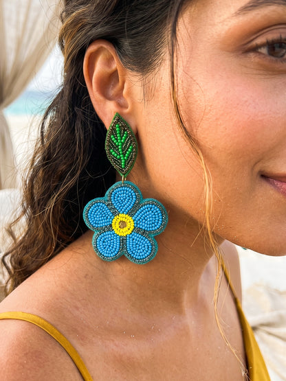 Spring Blossom Handmade Beaded Flower Earring
