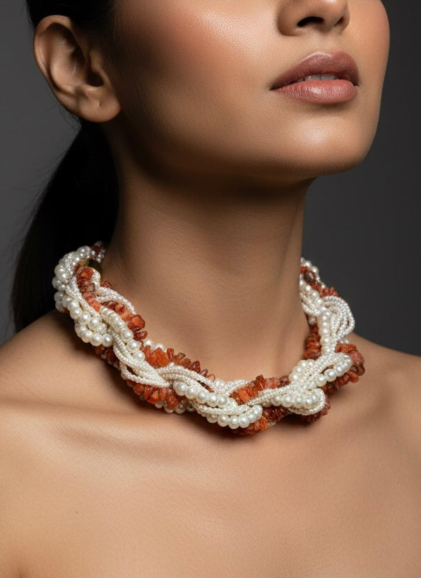 Lehar Pearl Handmade Necklace