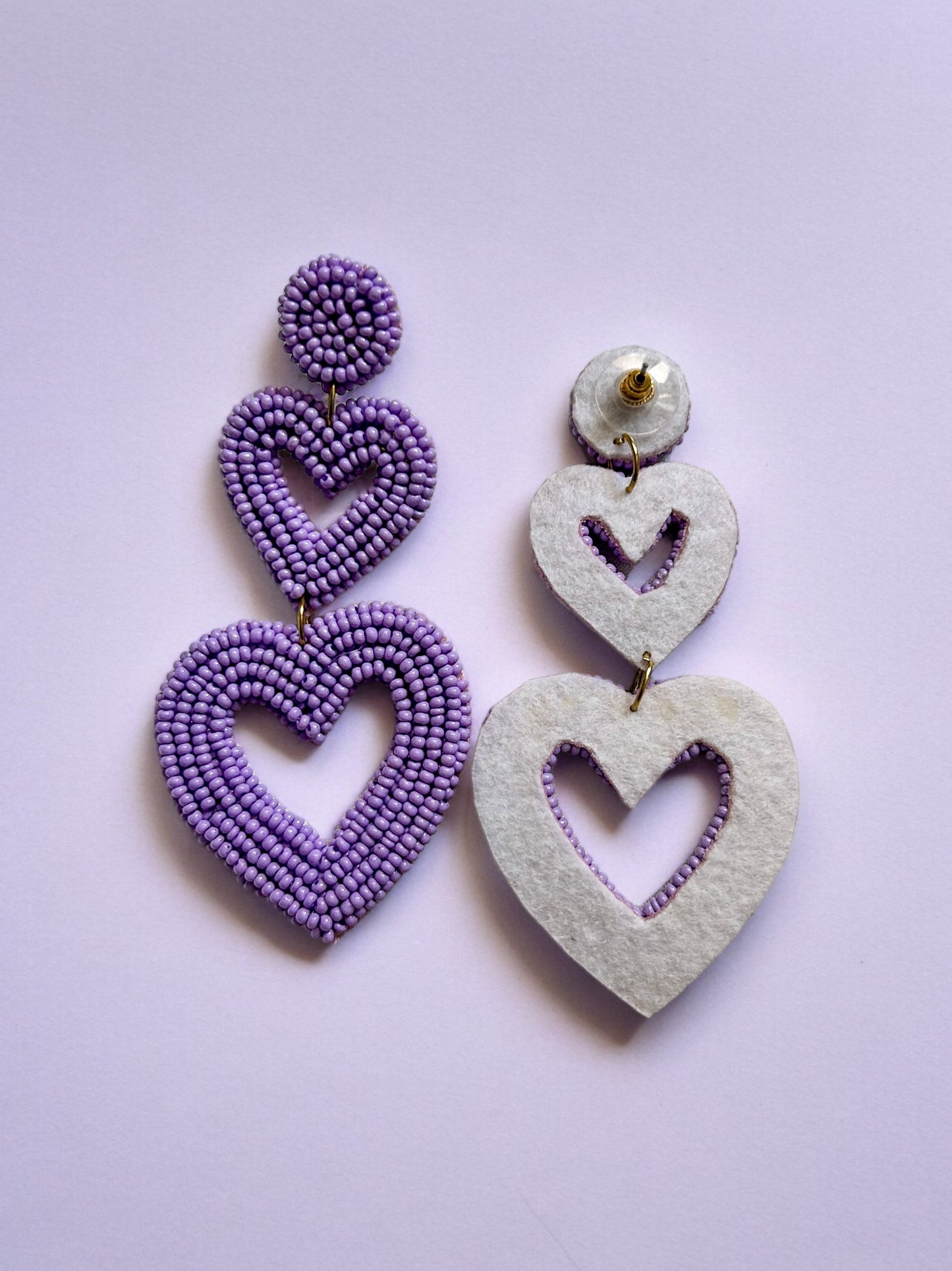 Lilac Lovelight Handmade Beaded Earrings