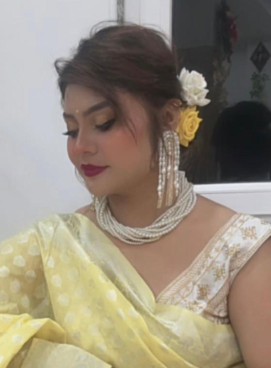 Maya Pearl Handmade Necklace + Earrings Set