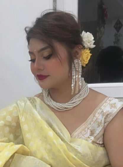 Maya Pearl Handmade Necklace + Earrings Set