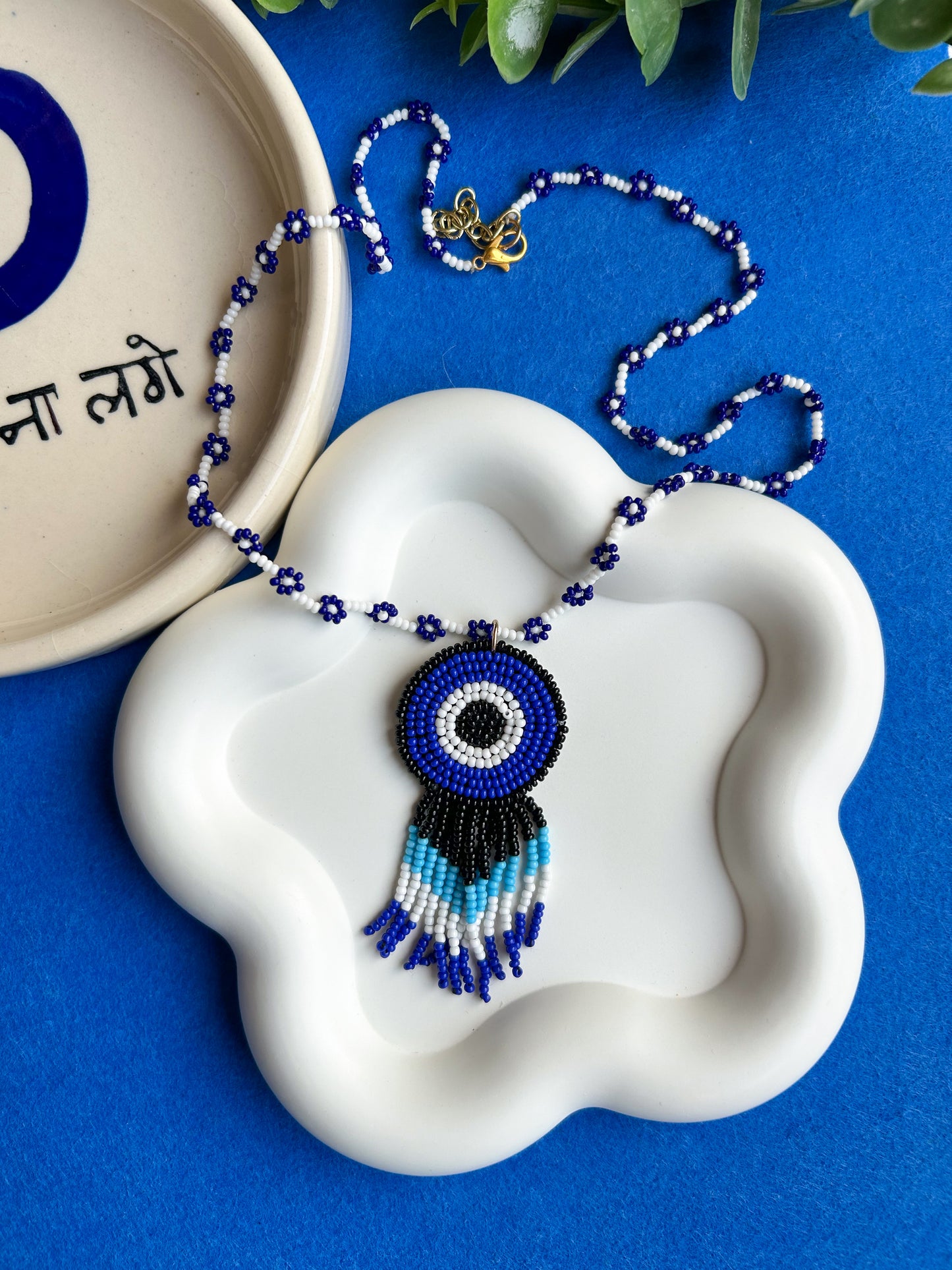 Boho Evil Eye Handmade Beaded Necklace