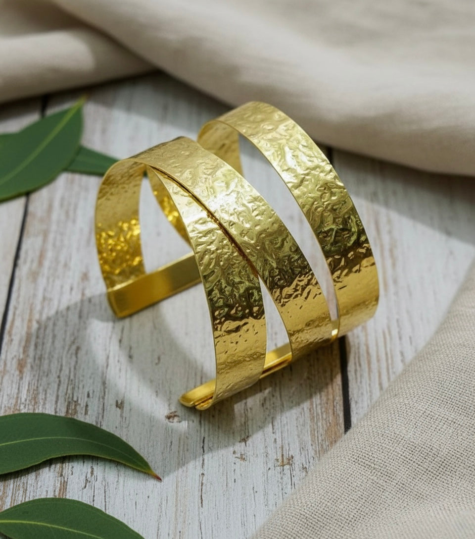 Zara Brass Cuff Bracelet