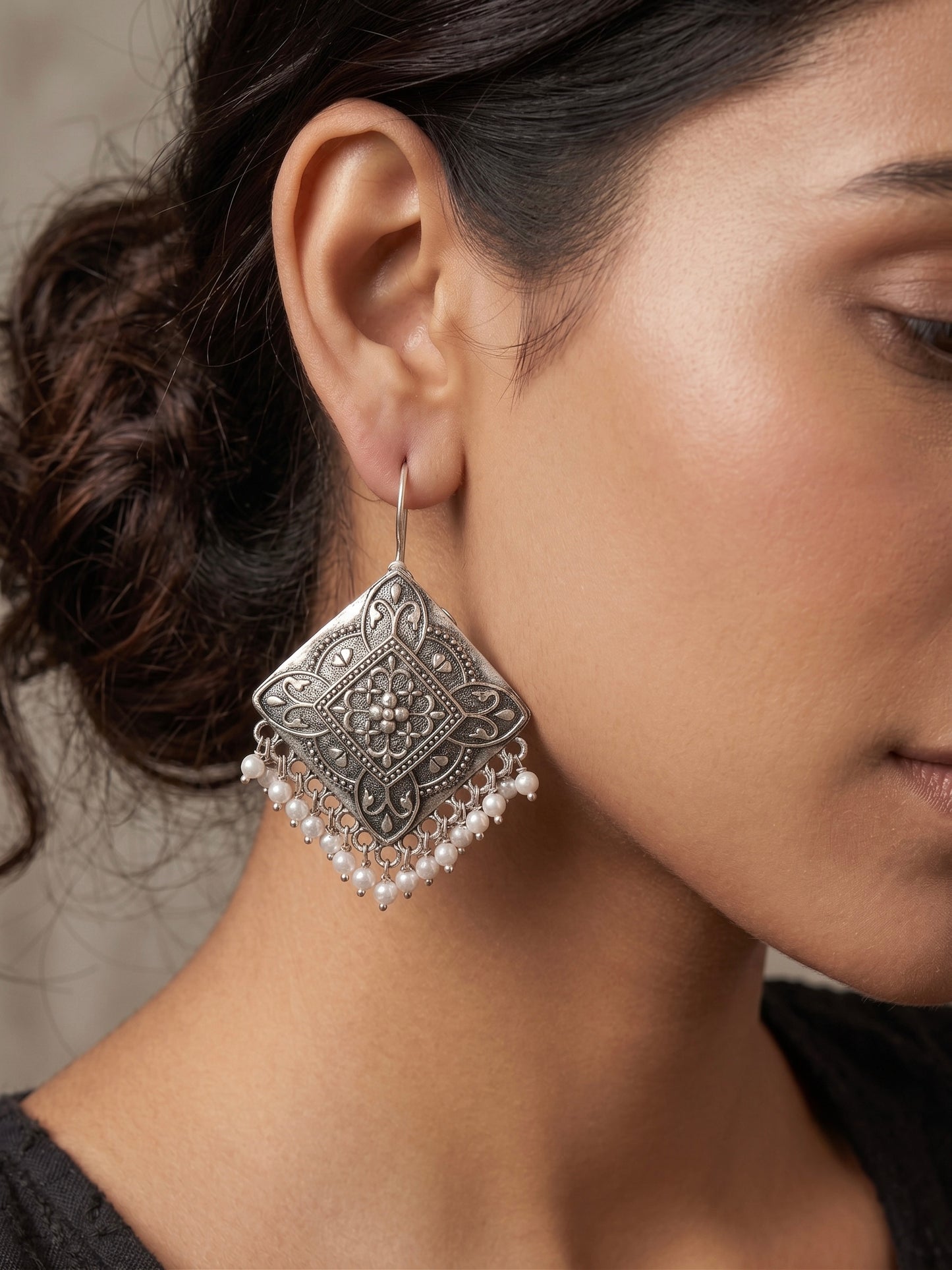 Mehfil Handmade Brass Earrings