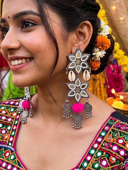 Naaz Mirror Handmade Beaded Earrings