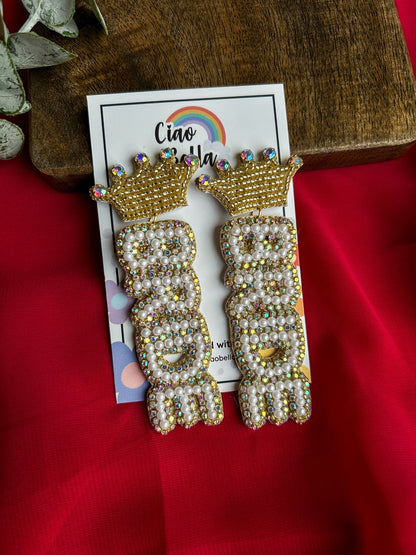 Bride Handmade Beaded Earrings