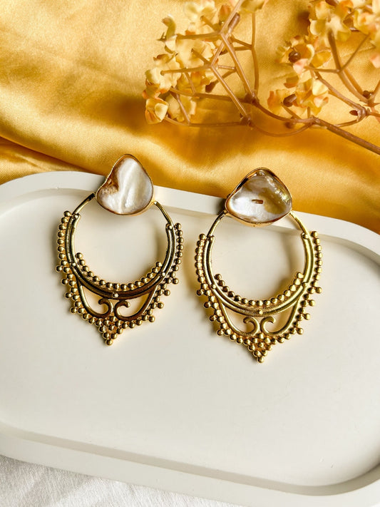 Ella Grace Brass Earrings