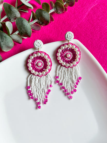 Rosey Tassel Earrings