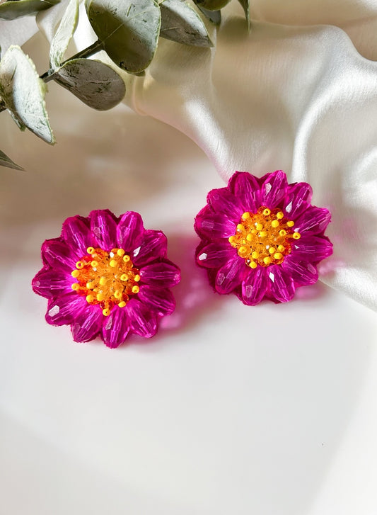 Sparkling Cosmos Stud Earrings