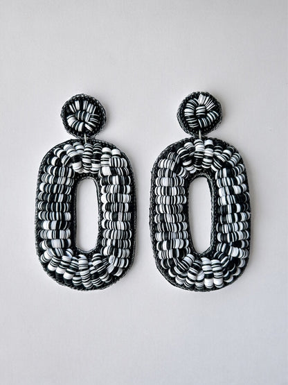 Timeless Monochrome Drop Earrings