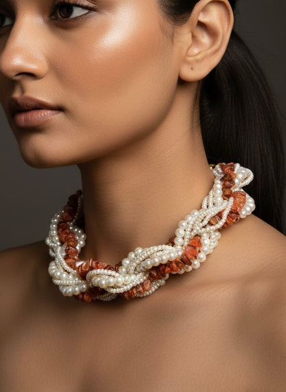 Lehar Pearl Handmade Necklace