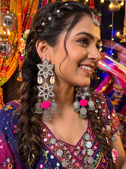 Naaz Mirror Handmade Beaded Earrings