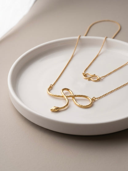 Mystic Snake Brass Necklace