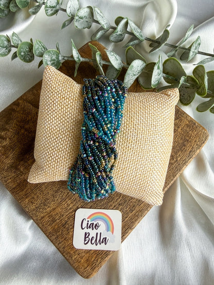 Meher Peacock Handmade Beaded Bracelet