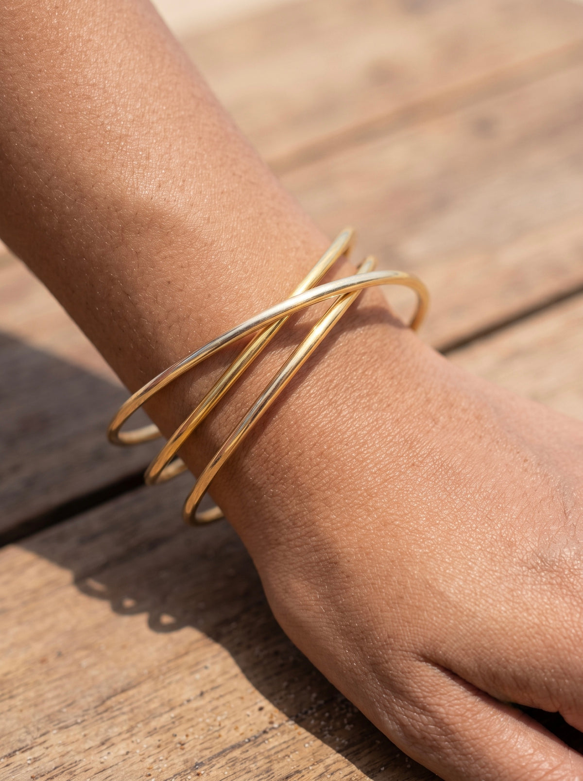 Boho Breeze Handmade Brass Cuff Bracelet
